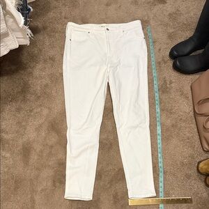Madewell Classic White Jeans